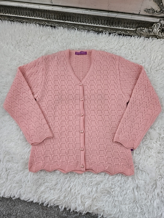 cotton county femme Sweaters - Cotton County Femme pink cottagecore cardigan sweater. Size Large
